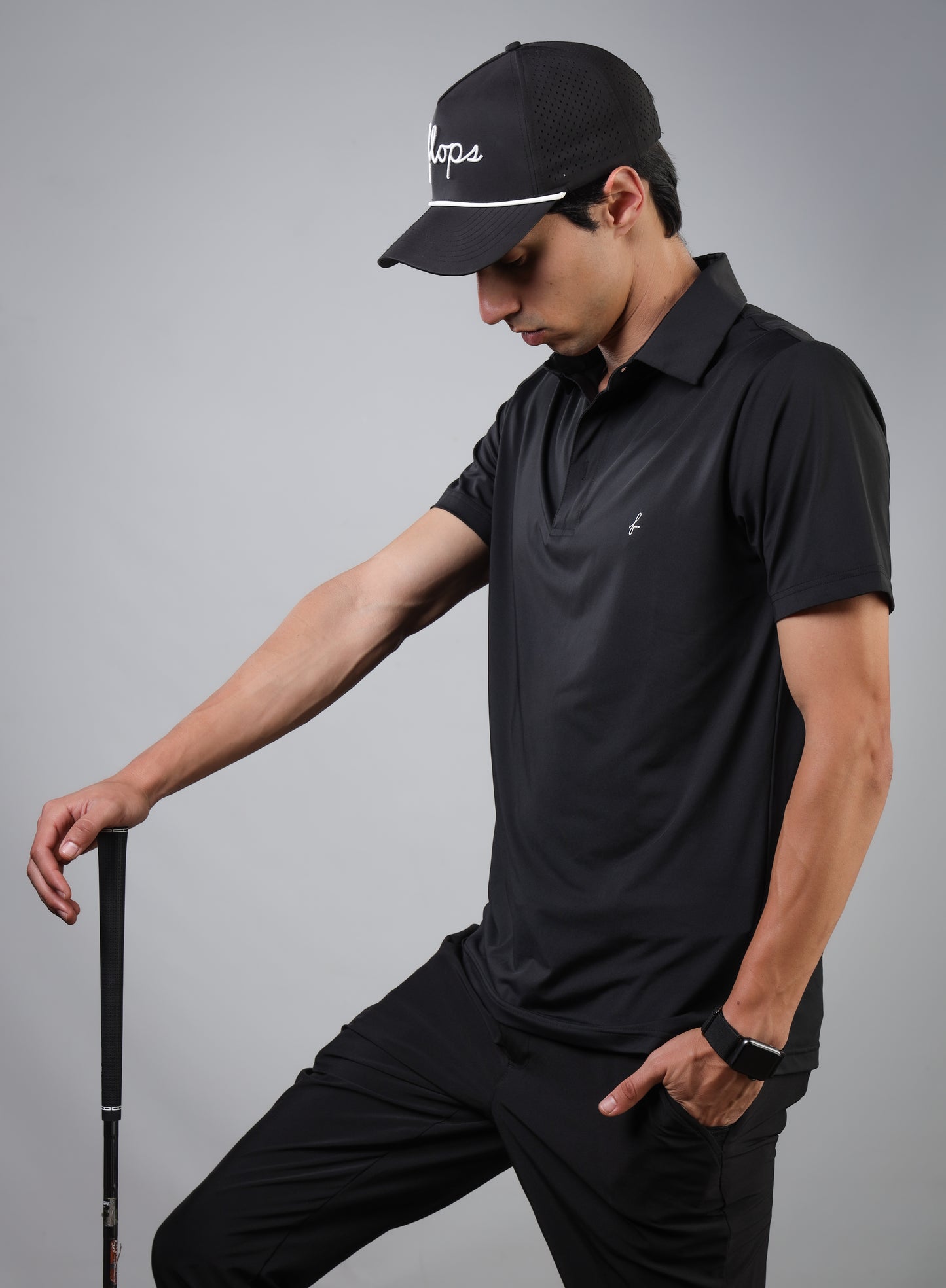 Black Performance Polo