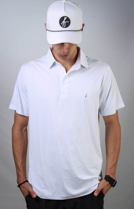 White Performance Polo